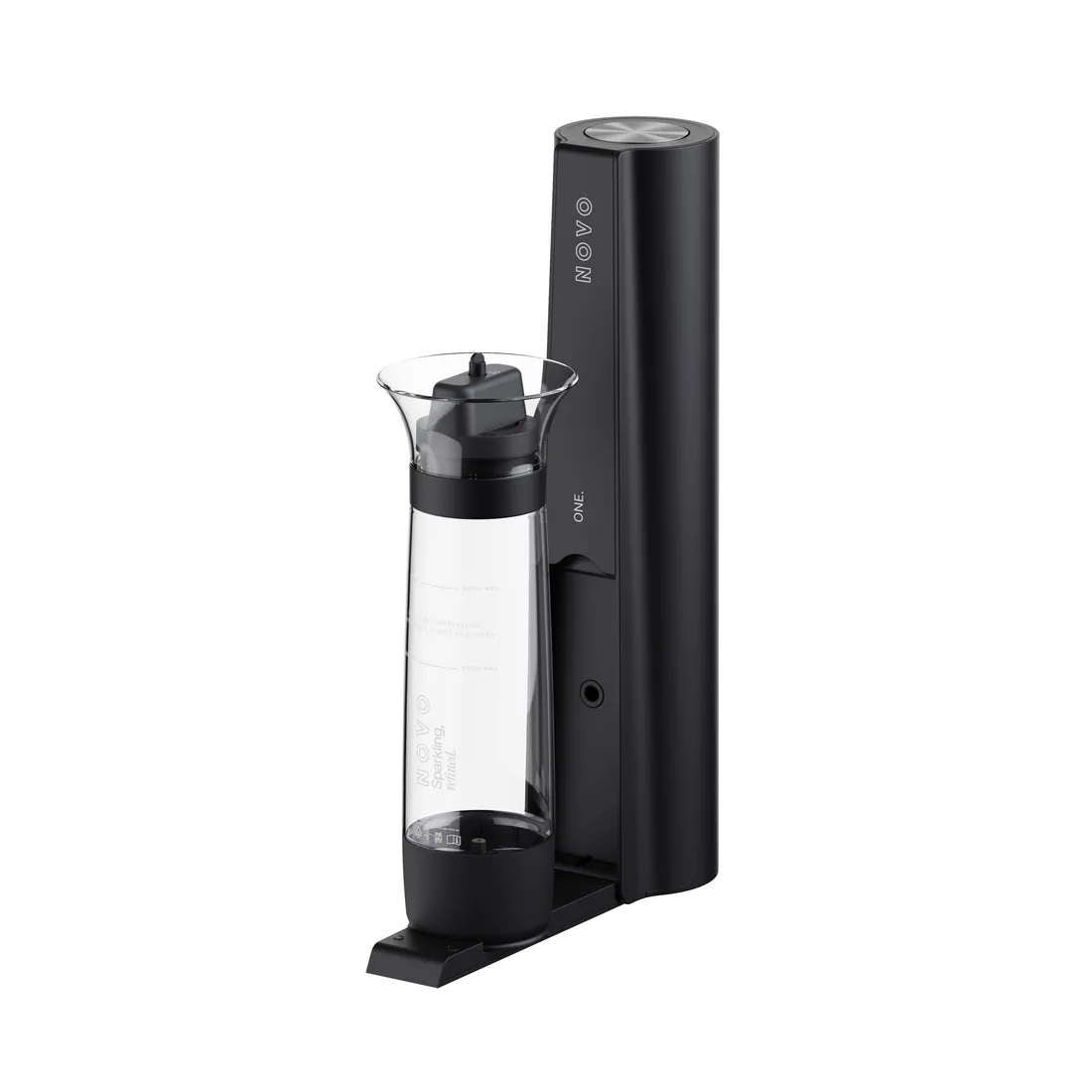 NOVO One in Antracite Black with bottle attached